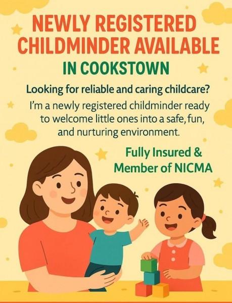 Registered Childminder Available.