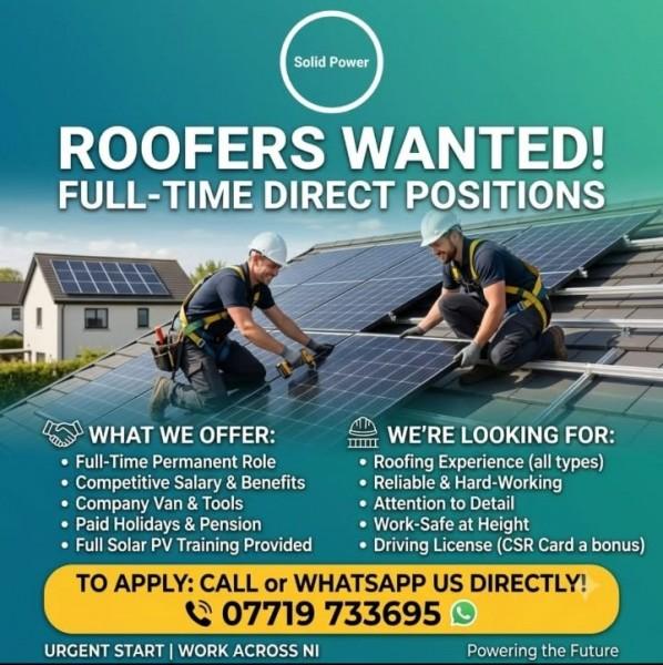 ROOFERS WANTED