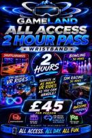 Gameland All Access 2 Hour Pass