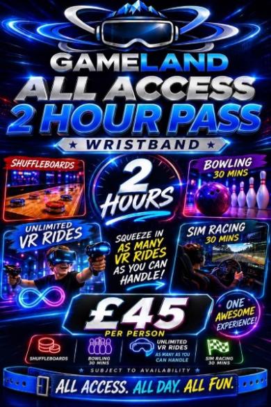 Gameland All Access 2 Hour Pass